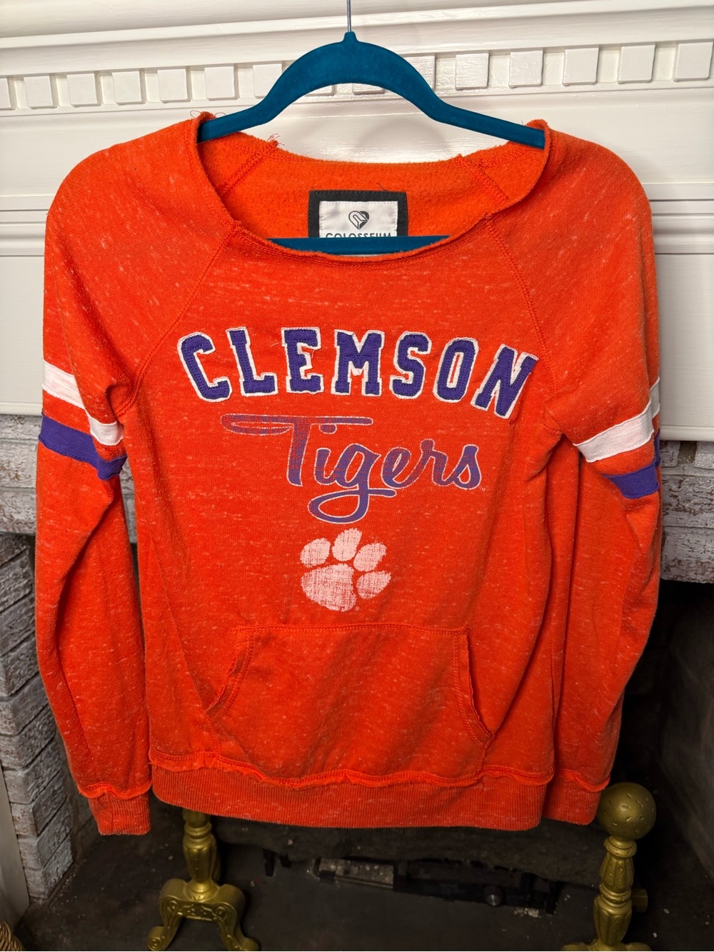 Clemson Tigers Distressed Game Day Sweatshirt Small